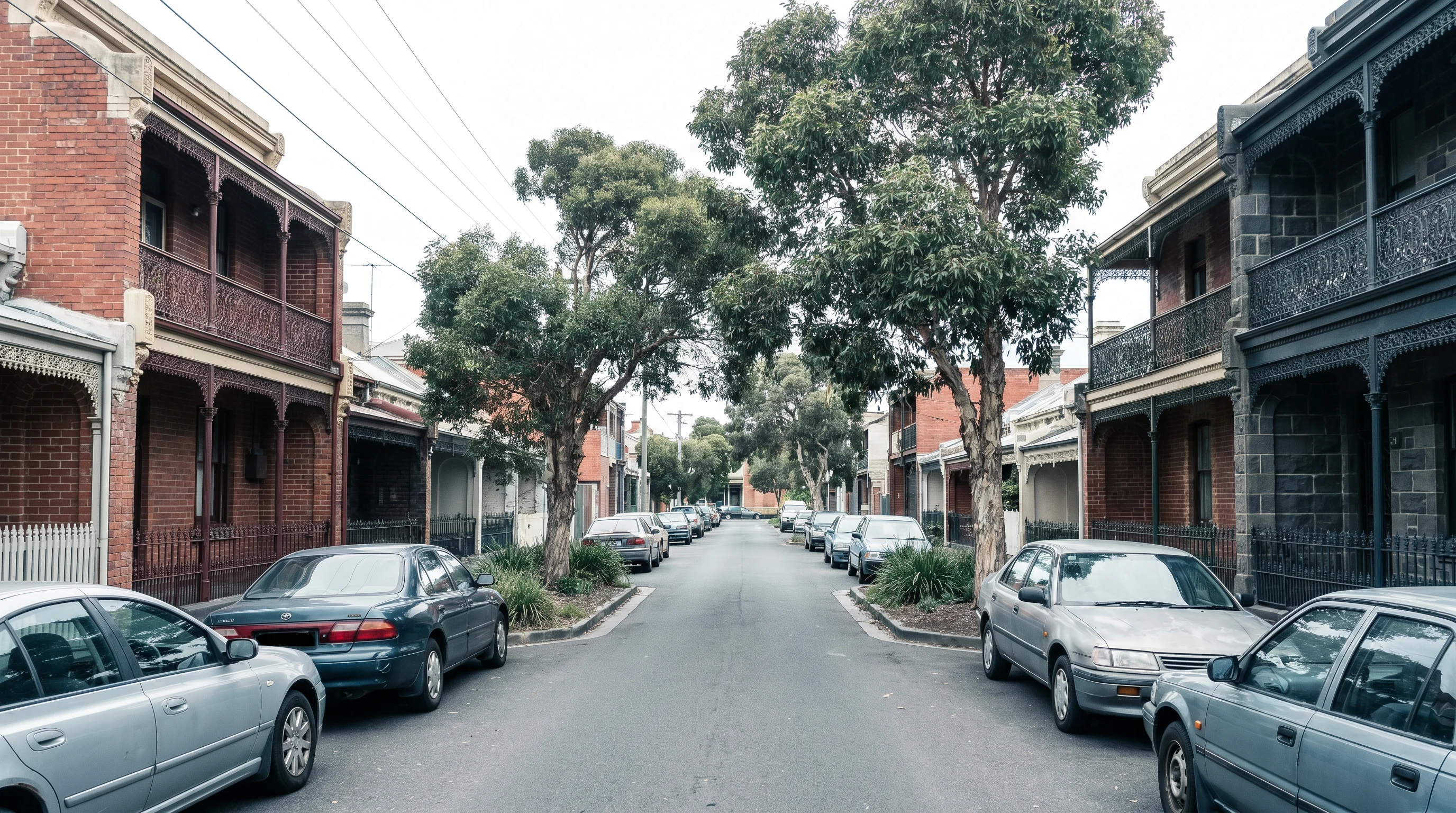 A residential street in Seddon, showing the typical access for a move here